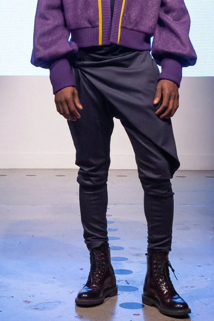 Wool Jersey Wrap Pant