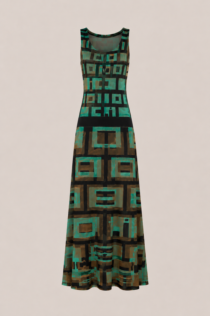 Geo Tribe Tank Dress