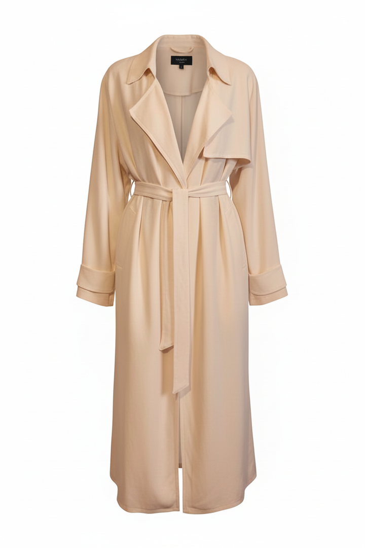 Trench Coat - Beige Ghost Mannequin