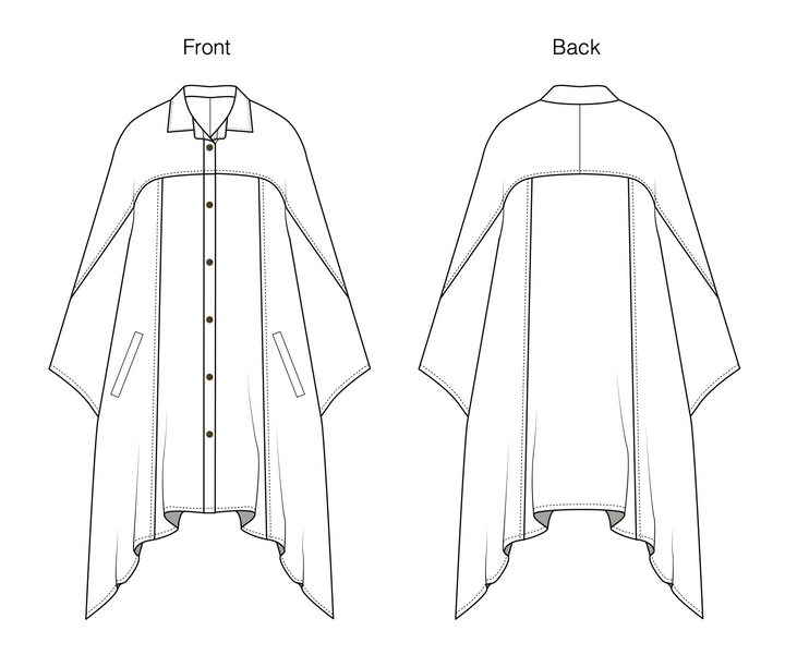 Tencel Denim Poncho